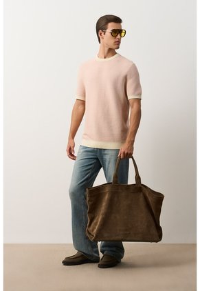 Camiseta Tejida Para Hombre Lascar Camiseta Tejida Para Hombre Lascar Rosado L VÉLEZ