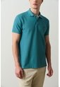 Polo Manga Corta Essential Para Hombre Textura Polo Manga Corta Essential Para Hombre Textura Azul Aguamarina XS VÉLEZ de Vélez