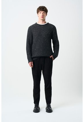 Sweater Selva Tejido Para Hombre Cuello Bandeja Sweater Selva Tejido Para Hombre Cuello Bandeja Negro XXL VÉLEZ