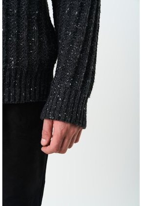 Sweater Selva Tejido Para Hombre Cuello Bandeja Sweater Selva Tejido Para Hombre Cuello Bandeja Negro XXL VÉLEZ