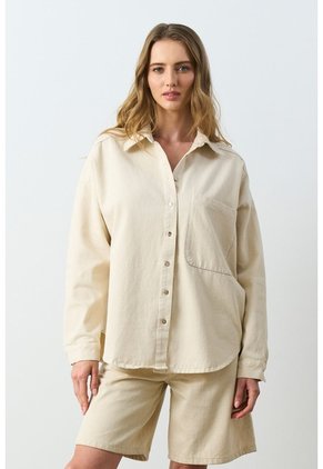 Camisa Acrux Para Mujer Oversized Camisa Acrux Para Mujer Oversized Arena S VÉLEZ