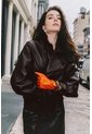 Chaqueta Bomber De Cuero Para Mujer Lumos Chaqueta Bomber De Cuero Para Mujer Lumos Cafe L VÉLEZ de Vélez