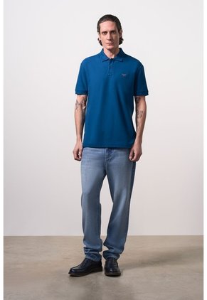 Polo Manga Corta Semi Fit Para Hombre Polo Manga Corta Semi Fit Para Hombre Azul Oscuro XXL VÉLEZ