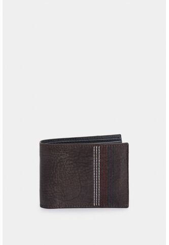 Billetera Stitch De Cuero Costuras Decorativas Cafe Billetera Stitch De Cuero Costuras Decorativas Cafe VÉLEZ Vélez