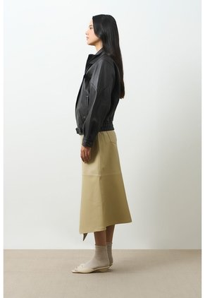 Chaqueta Bomber De Cuero Para Mujer Lumos Chaqueta Bomber De Cuero Para Mujer Lumos Cafe L VÉLEZ