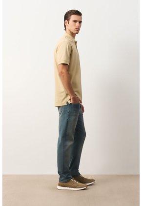Polo Lucca Manga Corta Para Hombre Texturizada Polo Lucca Manga Corta Para Hombre Texturizada Arena M VÉLEZ