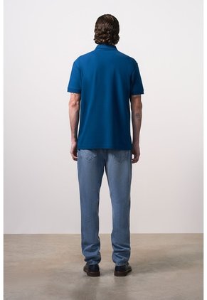 Polo Manga Corta Semi Fit Para Hombre Polo Manga Corta Semi Fit Para Hombre Azul Oscuro XXL VÉLEZ