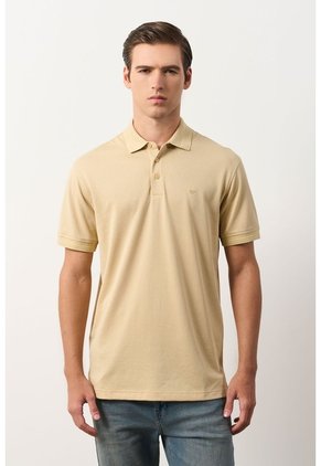 Polo Lucca Manga Corta Para Hombre Texturizada Polo Lucca Manga Corta Para Hombre Texturizada Arena M VÉLEZ