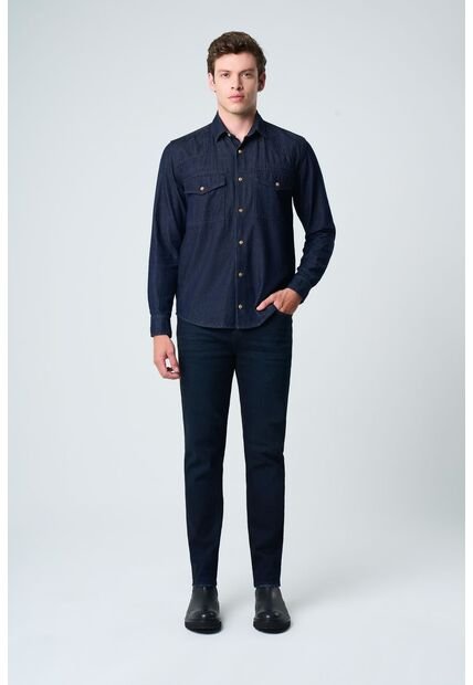 Jean Sirio De Algodón Orgánico Para Hombre Silueta Semi Ajustada Jean Sirio De Algodón Orgánico Para Hombre Silueta Semi Ajustada Azul 38 VÉLEZ