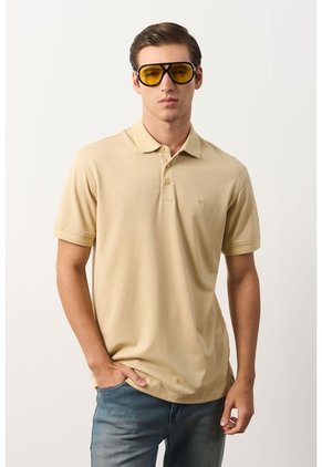 Polo Lucca Manga Corta Para Hombre Texturizada Polo Lucca Manga Corta Para Hombre Texturizada Arena M VÉLEZ
