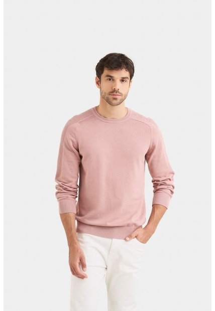 Sweater Tejido En Algodón Para Hombre Manga Ranglan Sweater Tejido En Algodón Para Hombre Manga Ranglan Rosado S VÉLEZ
