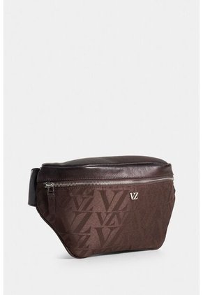 Riñonera Garda En Textil Jacquard Para Hombre Detalles En Cuero Riñonera Garda En Textil Jacquard Para Hombre Detalles En Cuero Cafe Vélez