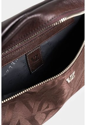 Riñonera Garda En Textil Jacquard Para Hombre Detalles En Cuero Riñonera Garda En Textil Jacquard Para Hombre Detalles En Cuero Cafe Vélez