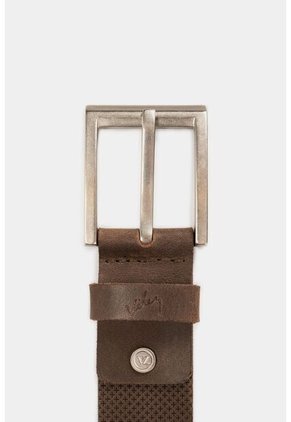 Cinturón Unifaz Kiat De Cuero Para Hombre Grabado Placa Cruces Cinturón Unifaz Kiat De Cuero Para Hombre Grabado Placa Cruces Cafe 40 VÉLEZ