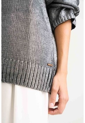 Sweater Star En Tejido Rectilíneo Para Mujer Efecto Metalizado Sweater Star En Tejido Rectilíneo Para Mujer Efecto Metalizado Negro XL VÉLEZ