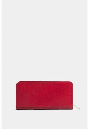 Porta Chequera Angola De Cuero Para Mujer Brillo Natural Porta Chequera Angola De Cuero Para Mujer Brillo Natural Rojo VÉLEZ
