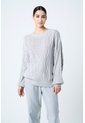 Sweater Tejido Layla Para Mujer Efecto Resinado Sweater Tejido Layla Para Mujer Efecto Resinado Gris L VÉLEZ de Vélez