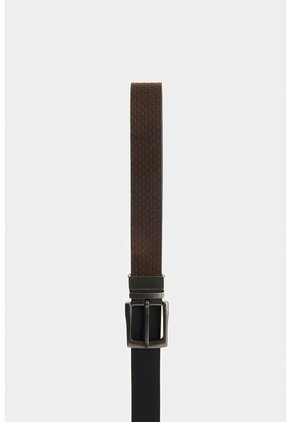 Cinturón Doble Faz De Cuero Para Hombre Gael Cinturón Doble Faz De Cuero Para Hombre Gael Combinado 40 VÉLEZ