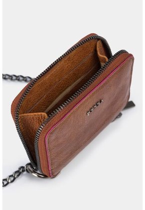 Porta Tarjetas Sevilla De Cuero Para Mujer Cadena Removible Porta Tarjetas Sevilla De Cuero Para Mujer Cadena Removible Miel Vélez