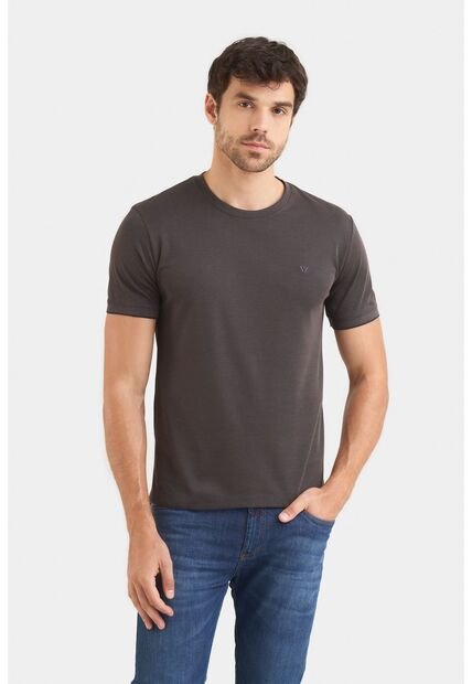 Camiseta Micropima Arizona Para Hombre Semi Ajustada Camiseta Micropima Arizona Para Hombre Semi Ajustada Negro S VÉLEZ