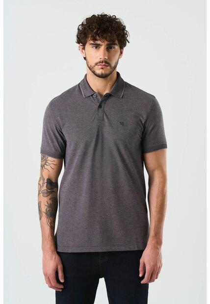 Polo Poniente En Pique De Algodón Para Hombre Semifitted Polo Poniente En Pique De Algodón Para Hombre Semifitted Negro M VÉLEZ