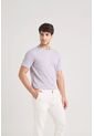 Camiseta Micropima Arizona Para Hombre Semi Ajustada Camiseta Micropima Arizona Para Hombre Semi Ajustada Lila XL VÉLEZ de Vélez
