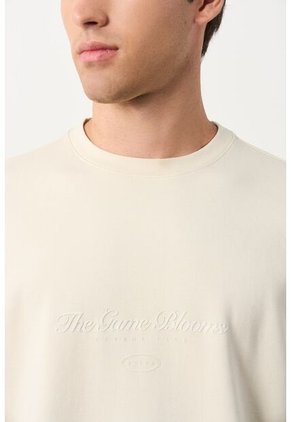 Camiseta Relaxed Fit Para Hombre Camiseta Relaxed Fit Para Hombre Crema XXL VÉLEZ