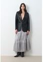 Blazer Astromelia En Cuero Ovino Para Mujer Silueta Recta Blazer Astromelia En Cuero Ovino Para Mujer Silueta Recta Negro S VÉLEZ de Vélez