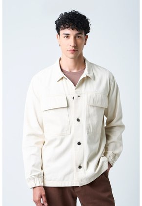 Sobrecamisa Modica Para Hombre Oversized Sobrecamisa Modica Para Hombre Oversized Crema S VÉLEZ