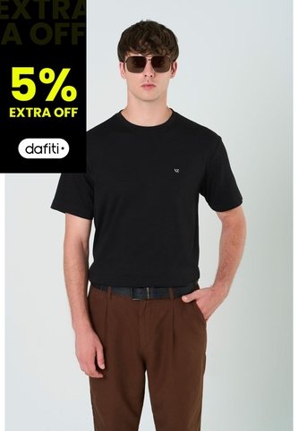 Camiseta Manga Corta Lerici Para Hombre Semi Fitted Camiseta Manga Corta Lerici Para Hombre Semi Fitted Negro S VÉLEZ Vélez