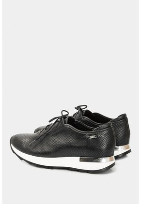 Zapatos Cordón De Cuero Para Mujer Suela Deportiva Zapatos Cordón De Cuero Para Mujer Suela Deportiva Negro 38 VÉLEZ