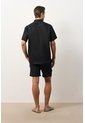 Camisa En Lino Manga Corta Siena Para Hombre Camisa En Lino Manga Corta Siena Para Hombre Negro XL VÉLEZ de Vélez