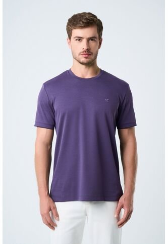 Camiseta Micropima Arizona Para Hombre Semi Ajustada Camiseta Micropima Arizona Para Hombre Semi Ajustada Morado L VÉLEZ Vélez