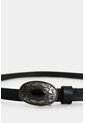 Cinturón Unifaz De Cuero Grabado Para Mujer Hazel Cinturón Unifaz De Cuero Grabado Para Mujer Hazel Negro XL VÉLEZ de Vélez