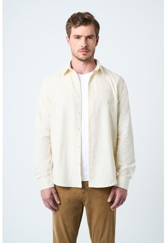 Camisa Manga Larga Bosa Para Hombre Semi Fitted Camisa Manga Larga Bosa Para Hombre Semi Fitted Crema M VÉLEZ Vélez