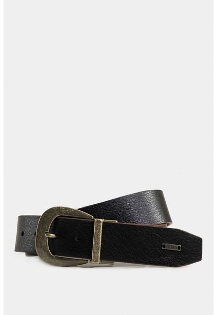 Cinturón Doble Faz Uyuni De Cuero Para Mujer Hebilla Rústica Cinturón Doble Faz Uyuni De Cuero Para Mujer Hebilla Rústica Negro L Vélez