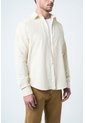 Camisa Manga Larga Bosa Para Hombre Semi Fitted Camisa Manga Larga Bosa Para Hombre Semi Fitted Crema M VÉLEZ de Vélez