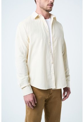 Camisa Manga Larga Bosa Para Hombre Semi Fitted Camisa Manga Larga Bosa Para Hombre Semi Fitted Crema M VÉLEZ