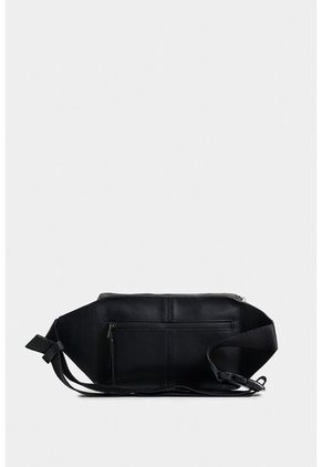 Riñonera Casual  Tacubade Cuero Vintage Negro Riñonera Casual  Tacubade Cuero Vintage Negro VÉLEZ