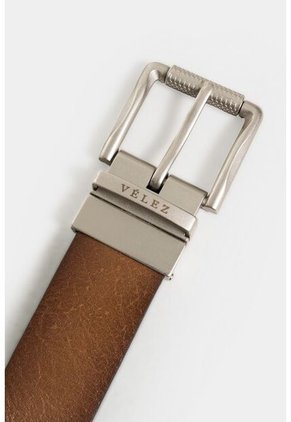 Cinturón Doble Faz De Cuero Nivetz Para Hombre Punta Trapecio Cinturón Doble Faz De Cuero Nivetz Para Hombre Punta Trapecio Miel 34 VÉLEZ