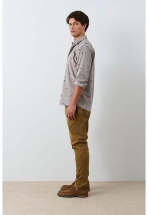 Camisa Lyra 2 Manga Larga Para Hombre Semi Fitted Camisa Lyra 2 Manga Larga Para Hombre Semi Fitted Gris M VÉLEZ