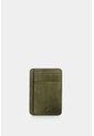 Porta Tarjetas Vértice De Cuero Para Hombre Detalle Rayas Porta Tarjetas Vértice De Cuero Para Hombre Detalle Rayas Verde Oliva VÉLEZ de Vélez