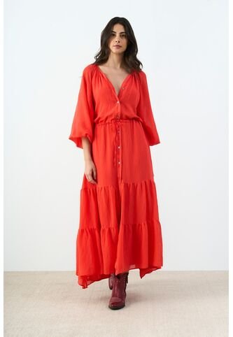 Vestido Maxi Para Mujer Elia Vestido Maxi Para Mujer Elia Rojo 12 VÉLEZ Vélez
