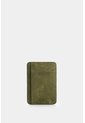 Porta Tarjetas Vértice De Cuero Para Hombre Detalle Rayas Porta Tarjetas Vértice De Cuero Para Hombre Detalle Rayas Verde Oliva VÉLEZ de Vélez