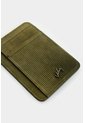 Porta Tarjetas Vértice De Cuero Para Hombre Detalle Rayas Porta Tarjetas Vértice De Cuero Para Hombre Detalle Rayas Verde Oliva VÉLEZ de Vélez