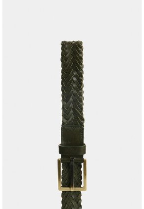 Cinturón Unifaz Trenzado De Cuero Para Hombre Atlas Cinturón Unifaz Trenzado De Cuero Para Hombre Atlas Verde Oliva 38 VÉLEZ
