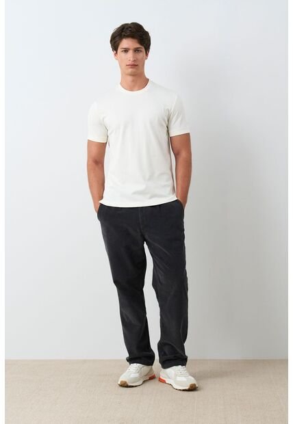 Camiseta Micropima Arizona Para Hombre Semi Ajustada Camiseta Micropima Arizona Para Hombre Semi Ajustada Crema S VÉLEZ