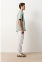 Camisa En Lino Manga Corta Siena Para Hombre Camisa En Lino Manga Corta Siena Para Hombre Verde Oliva XS VÉLEZ de Vélez