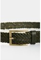 Cinturón Unifaz Trenzado De Cuero Para Hombre Atlas Cinturón Unifaz Trenzado De Cuero Para Hombre Atlas Verde Oliva 38 VÉLEZ de Vélez