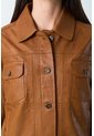 Chaqueta Kalahari De Cuero Para Mujer Silueta Trucker Chaqueta Kalahari De Cuero Para Mujer Silueta Trucker Miel XL VÉLEZ de Vélez